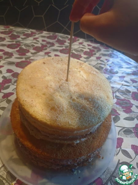 Большой торт с крем-чиз
