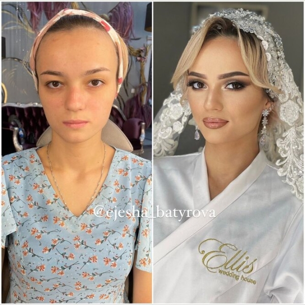 Как на самом деле выглядят невесты из Туркменистана: фото с макияжем и без