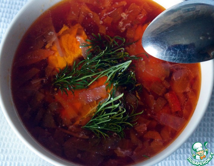 Суп из семги с овощами