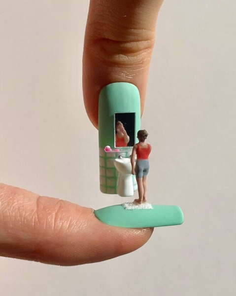 Произведения искусства: невероятные 3D-маникюры художницы Софи Паркинсон