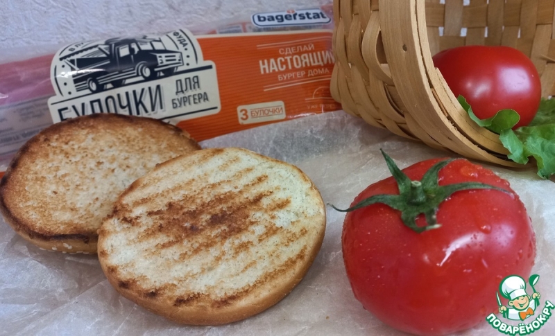 Чизбургер с томатной котлетой "Доматокефтедес"