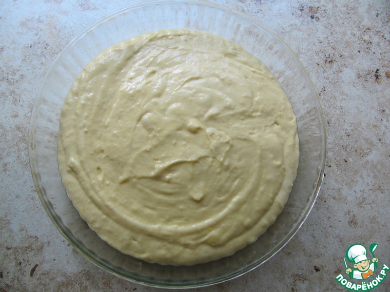 Пирог на растительном масле с вишней