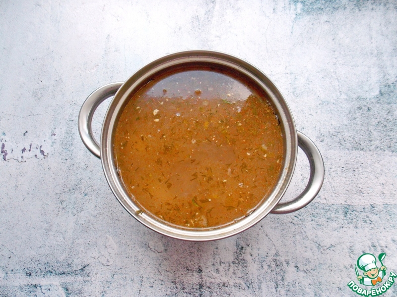Суп из баранины с галушками