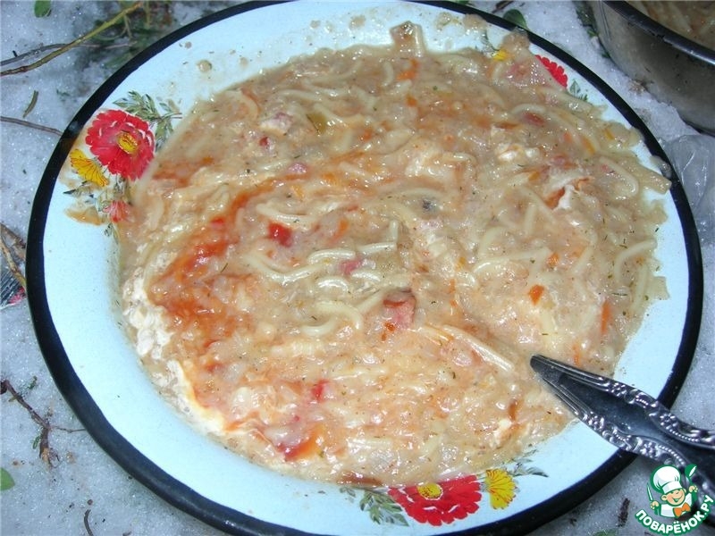 Суп «Слепая курица»