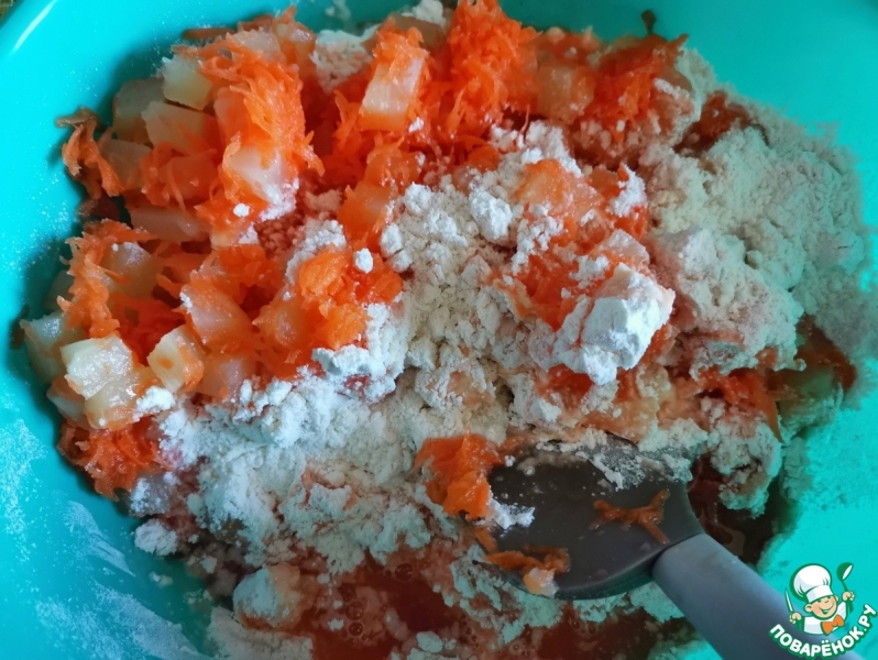 Постные морковно-ананасовые кексы