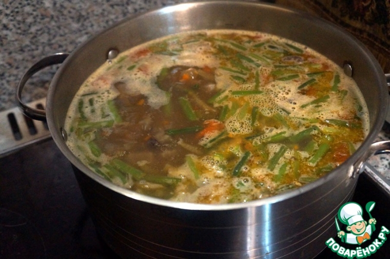 Фасолевый суп с бараниной