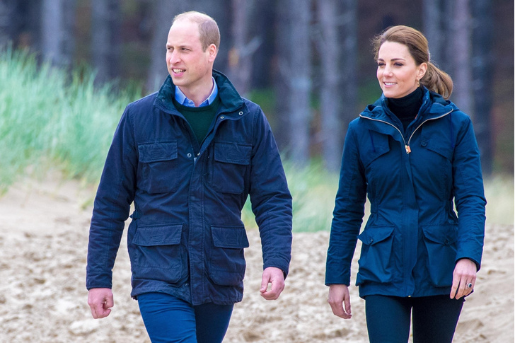 «Главное, что живая»: Кейт Миддлтон увидели на прогулке с принцем Уильямом