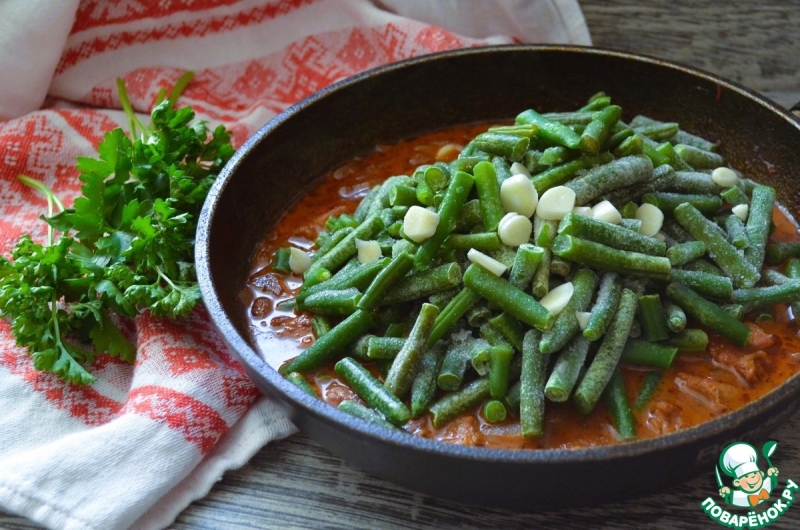 Гуляш со стручковой фасолью